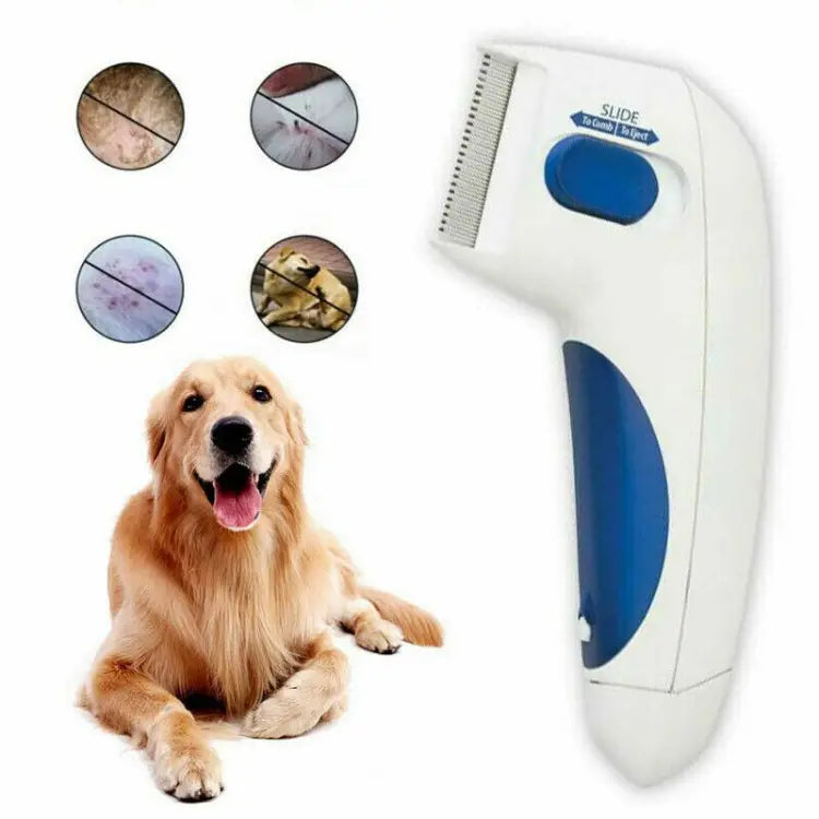 Pet Cat Dog Electric Terminator Brush Anti Removal Kill Lice Cleaner E